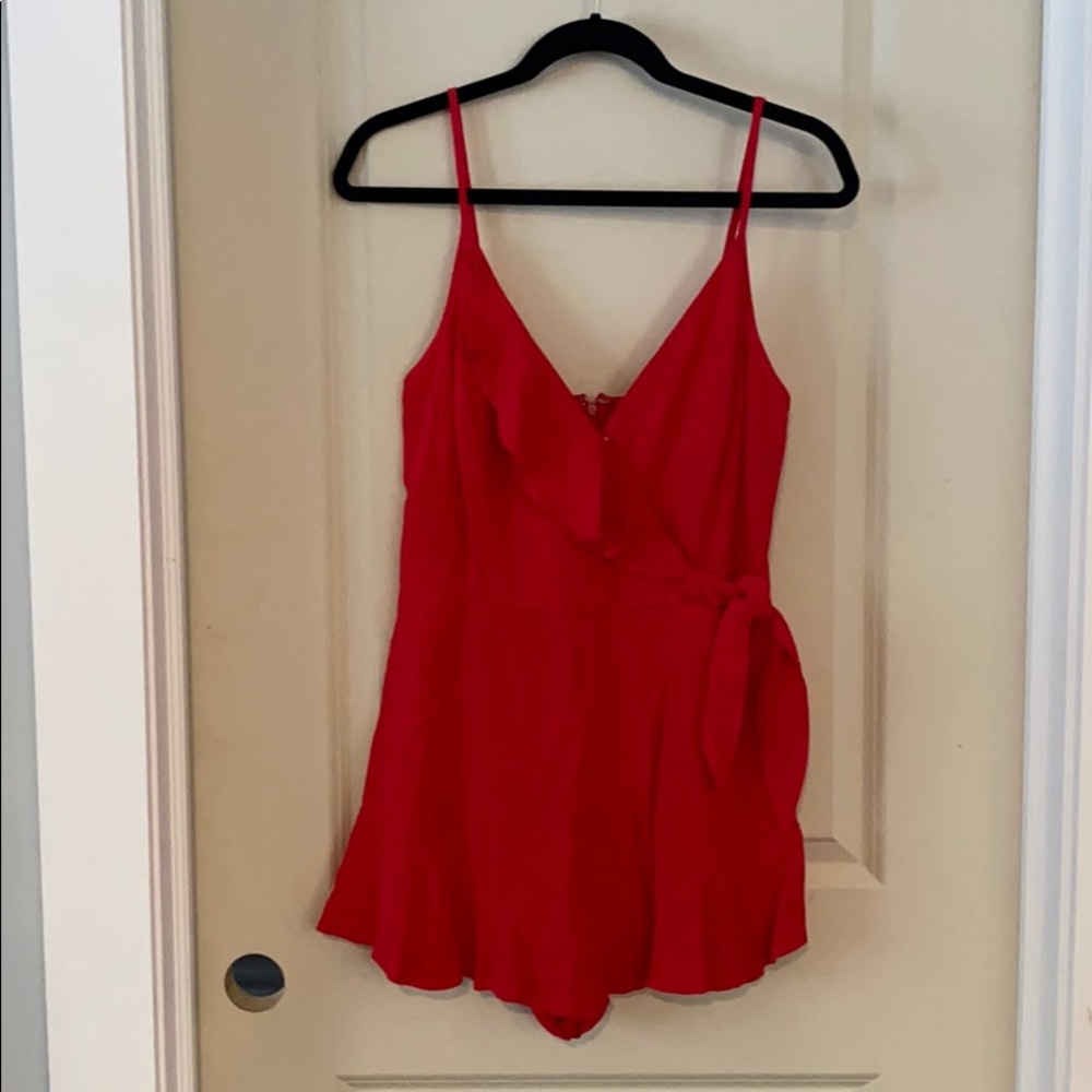 Red Ivy Romper